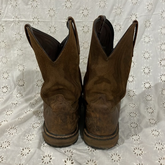 13D Men’s Wide ARIAT MEN'S GROUNDBREAKER BROWN ROUND TOE WORK BOOTS 10014238 - Picture 4 of 8